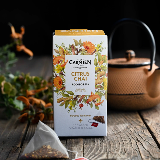 2 Carmién Citrus Chai (20 Pyramid Teabags)